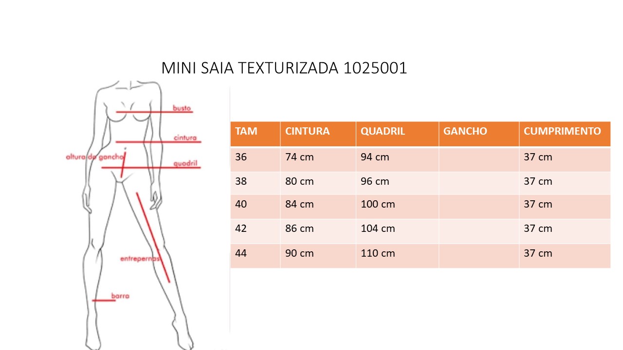 GUIA DE TAMANHO